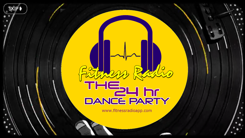 fitness radio app 24 hour dance party